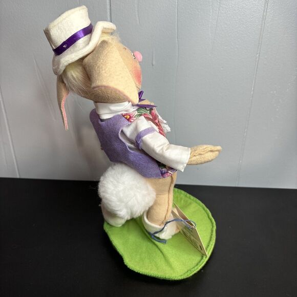 ANNALEE 10" EASTER PARADE BOY BUNNY EYES CLOSED #0656 - 1995 - Picture 4 of 8